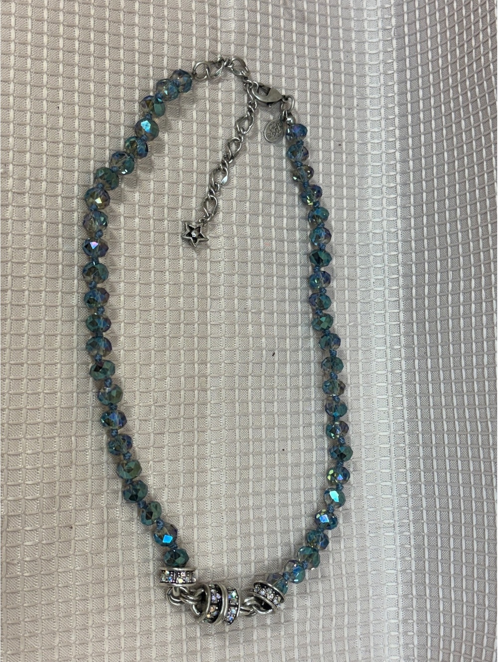 Kirks Folly Magnetic Interchangeable Necklace Azure Aurora Borealis